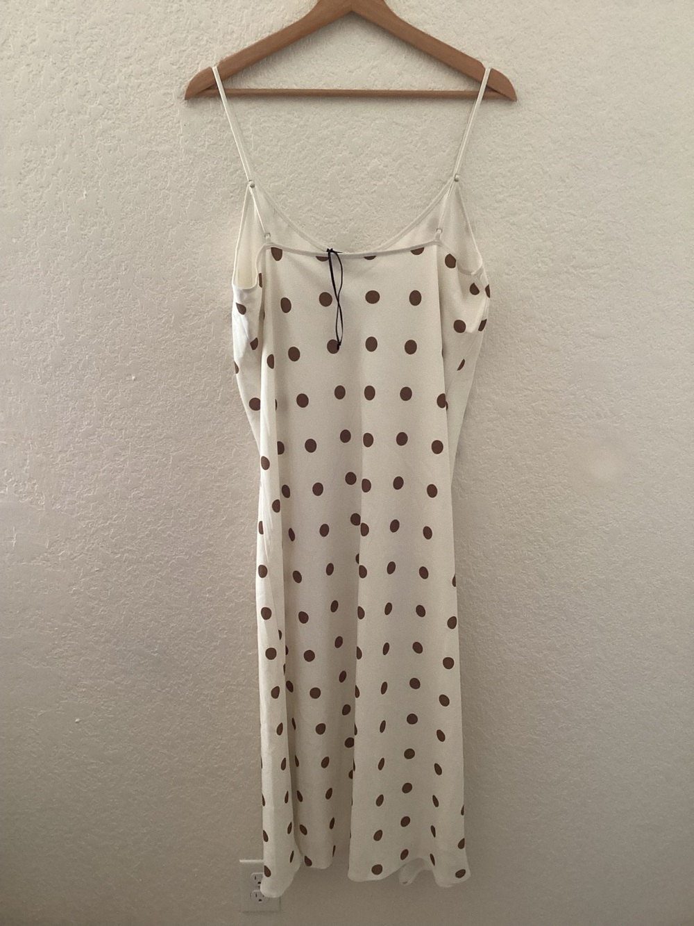 JENNI KAYNE Slip Dress in Caramel Polka Dot Brand New - Picture 5 of 7
